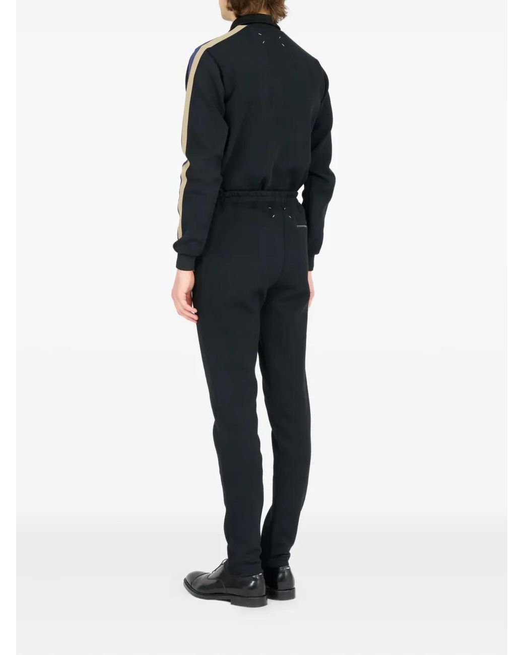 Maison Margiela Blue Side-Stripe Zip-Detail Trousers for men