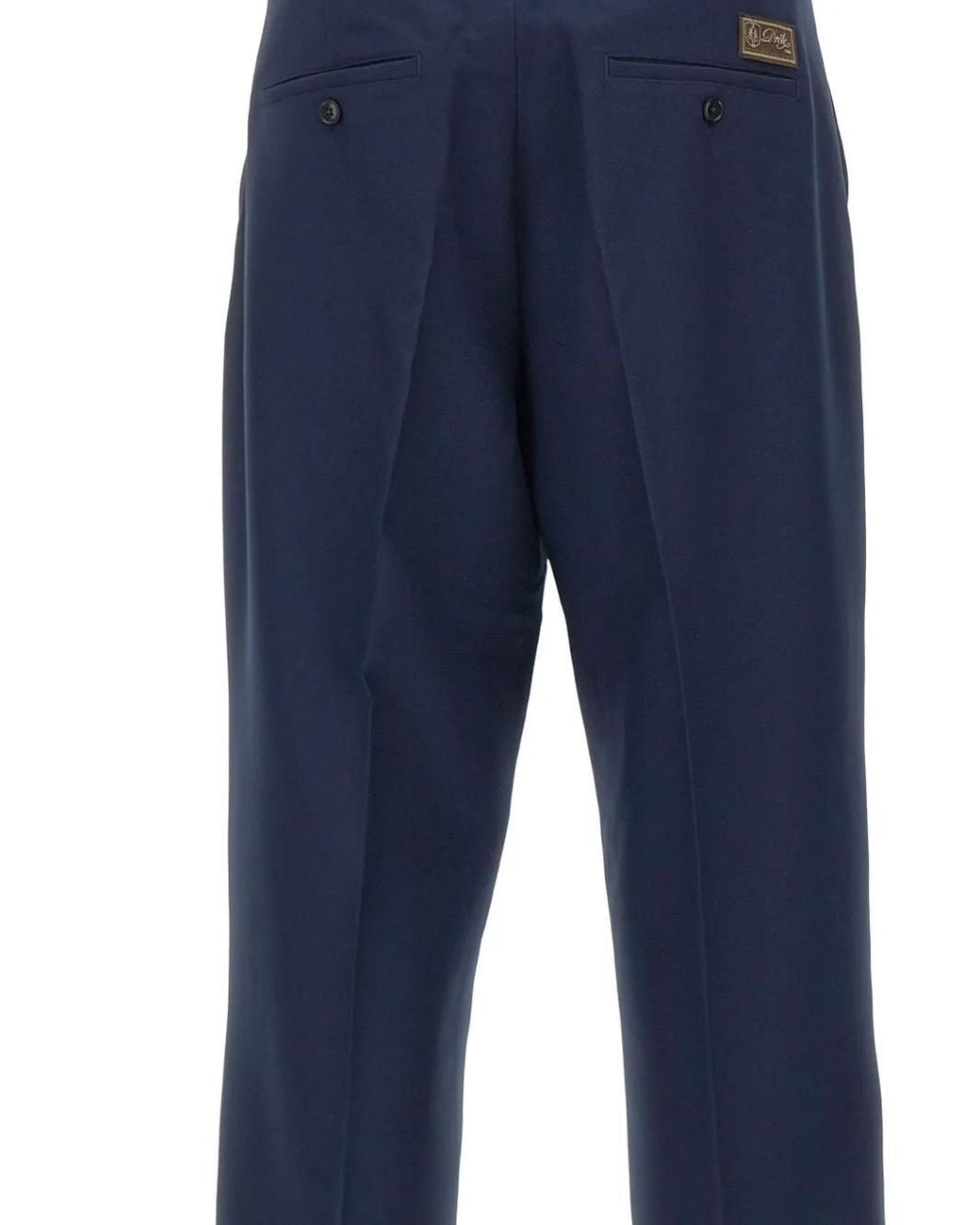 Drole de Monsieur Blue Straight-Leg Trousers for men