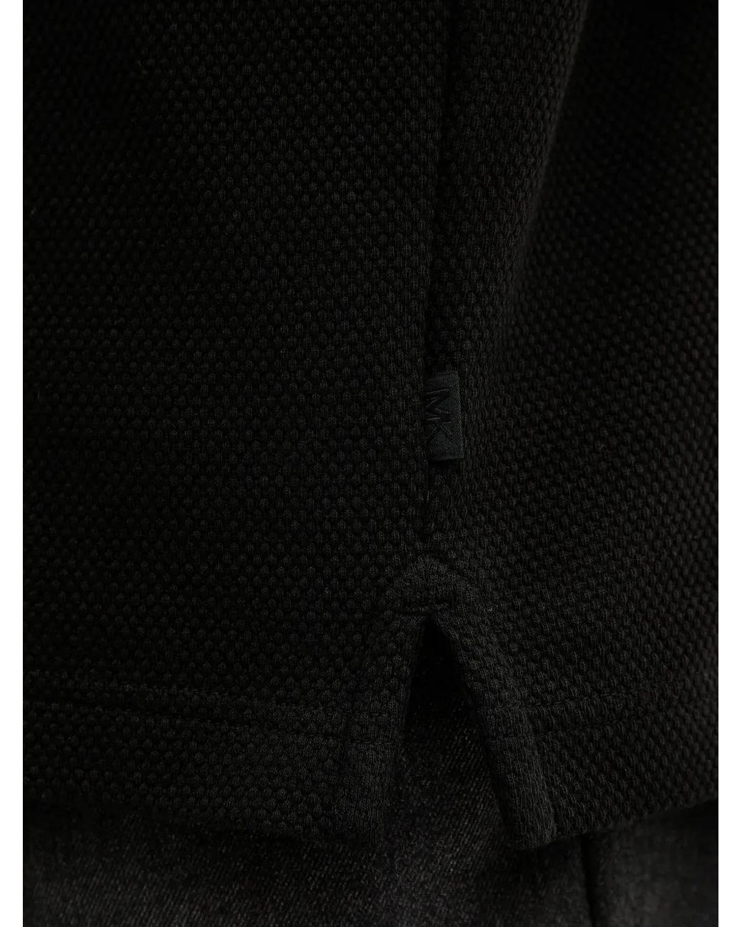 Michael Kors Black Buttoned Polo Shirt for men