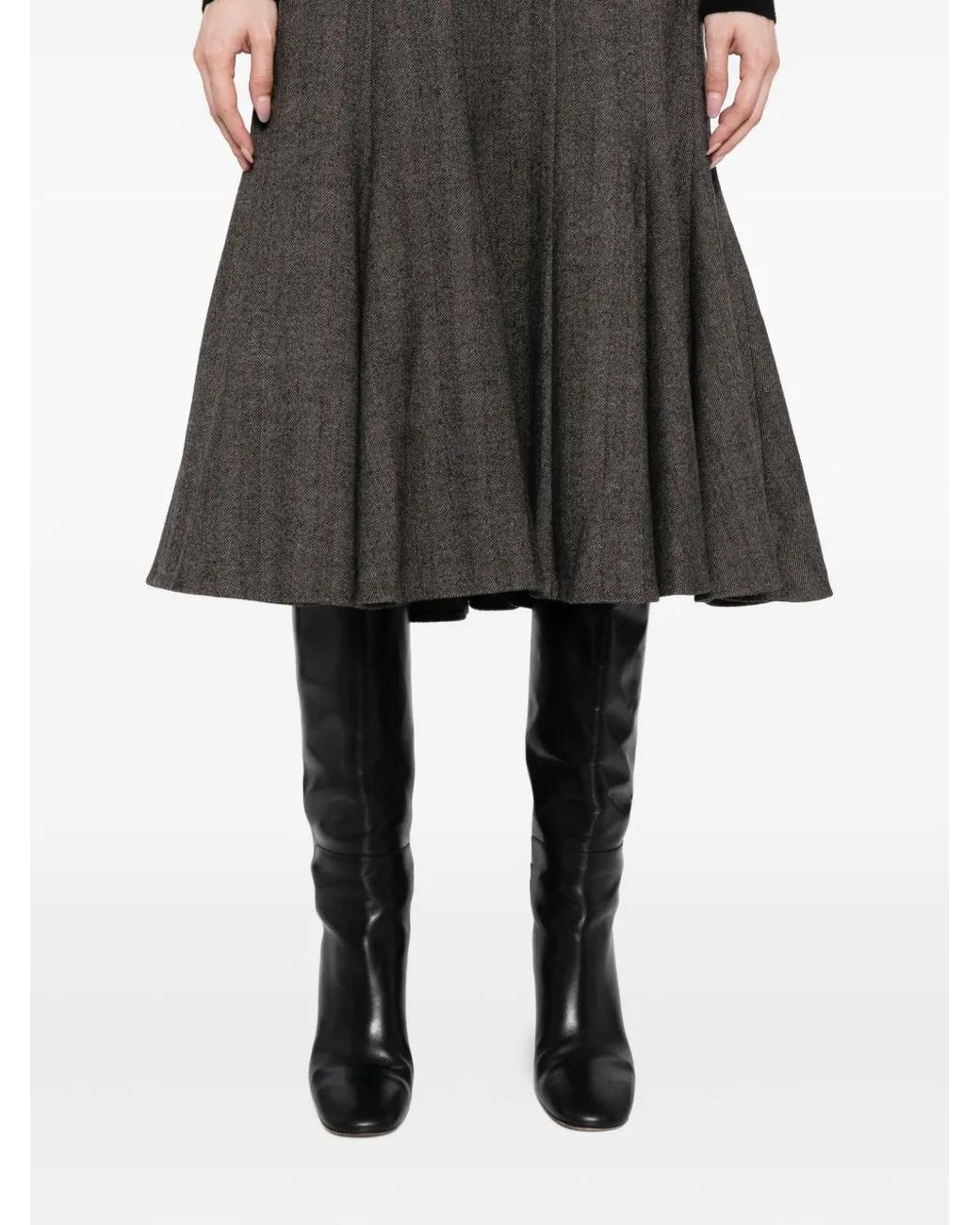 JNBY Gray Wool Skirt