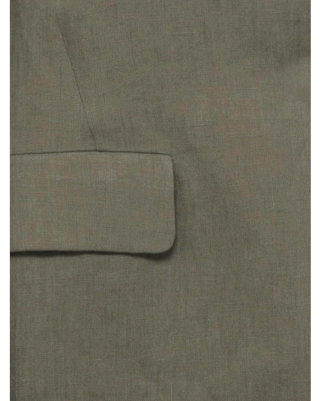 Emme Green Single-Breasted Notch-Lapels Jacket