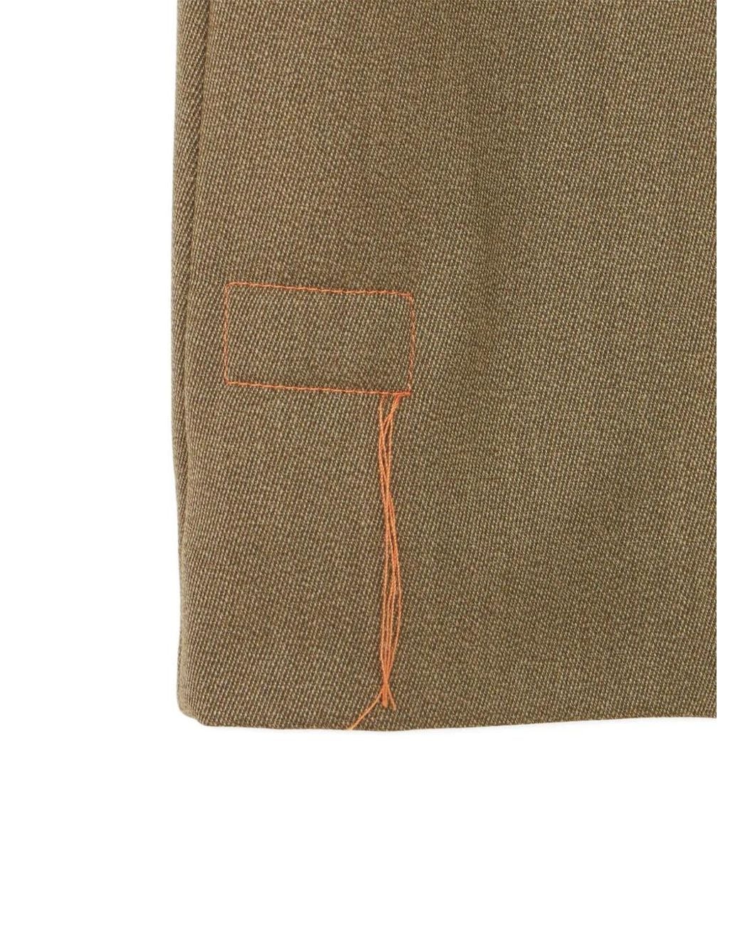 Fortela Natural Serwilliam Double-Breasted Flap-Pocket Coat for men