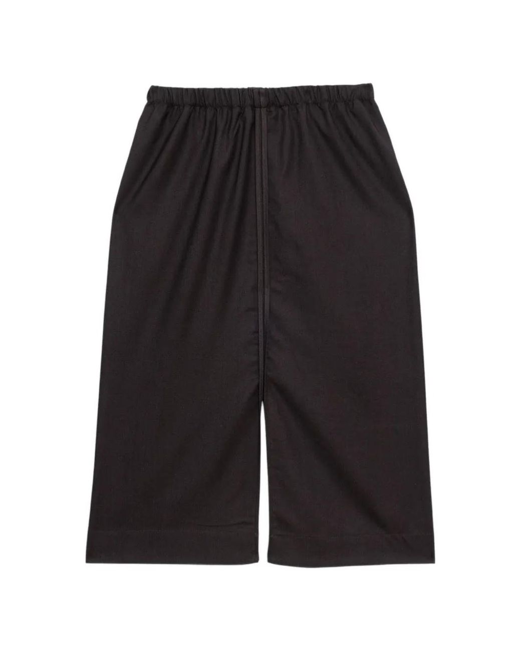 Baserange Dadar Midi-Rok Met Elastische Taille in het Black
