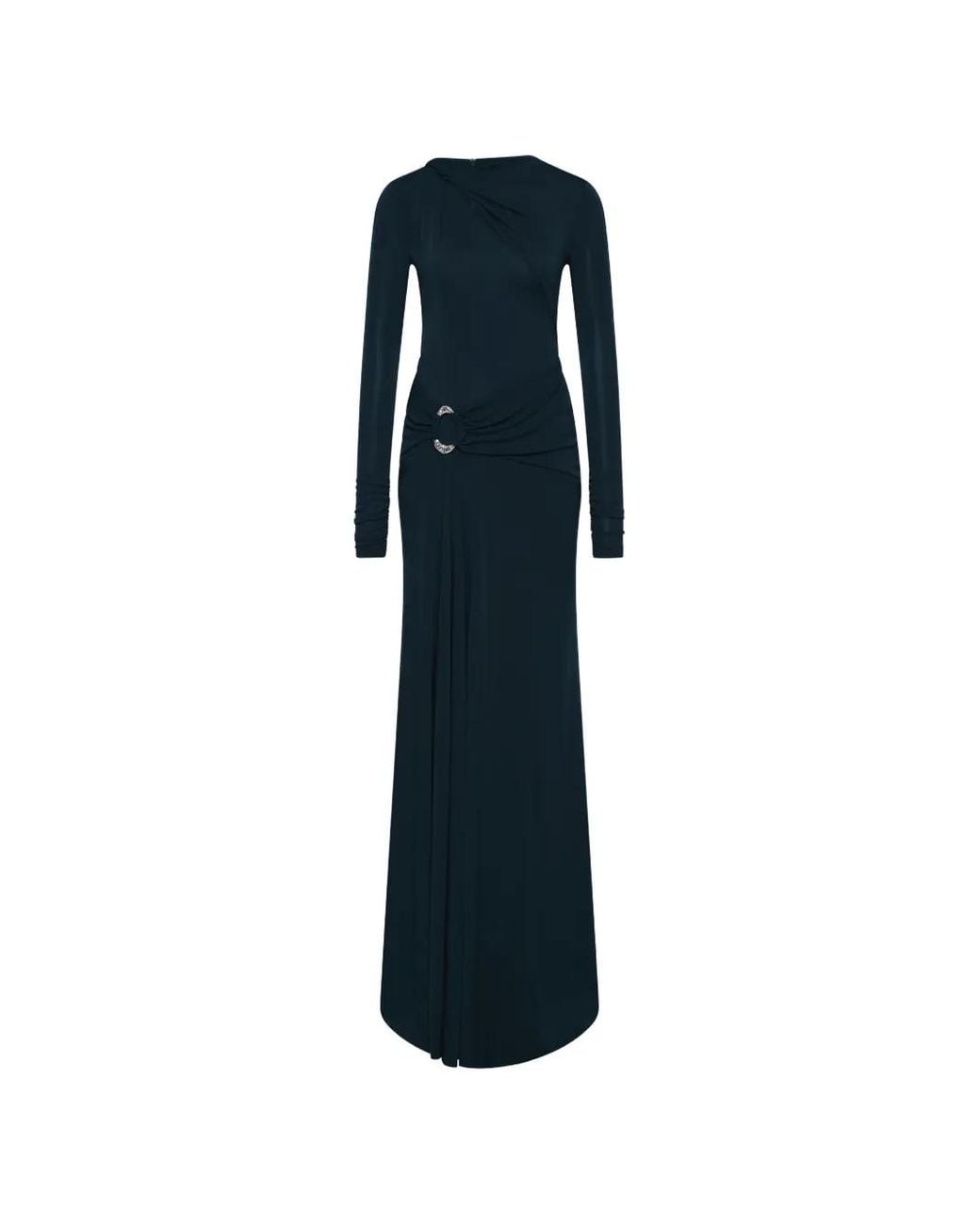 Rebecca Vallance Blue Kiana Long-Sleeve Maxi Dress