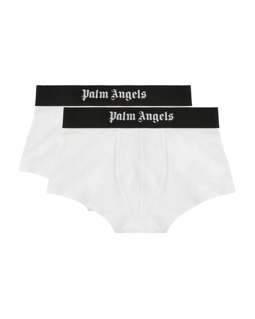 Palm Angels Black Logo-Waistband Boxers (Pack Of Two) for men