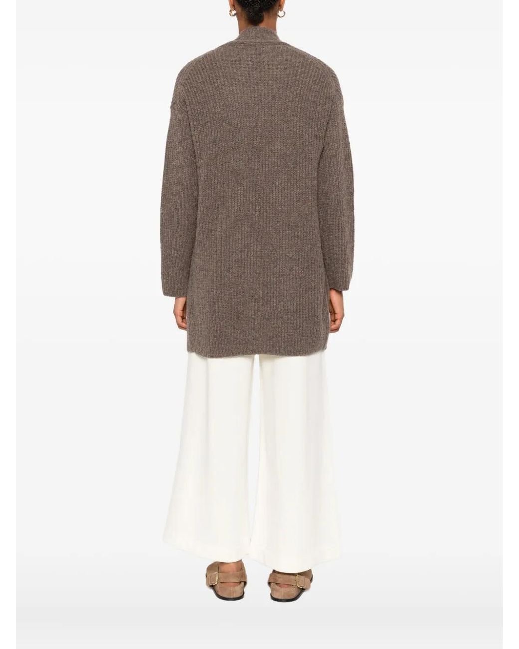 Marc O' Polo Brown Patch-Pocket Cardigan