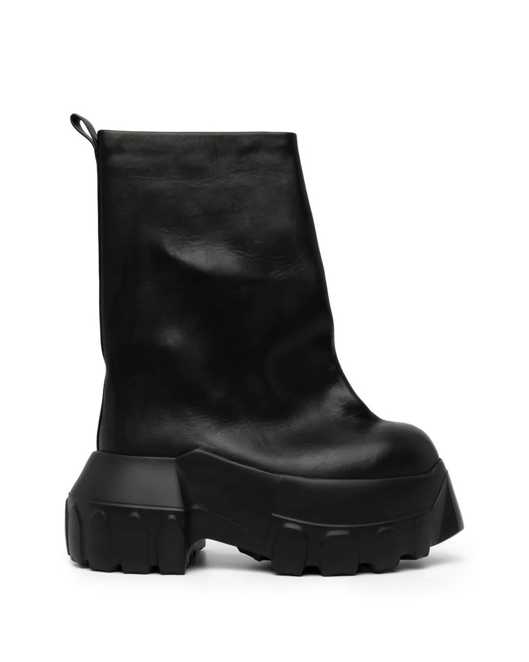Rick Owens Black 90Mm Mega Tractor Boots for men