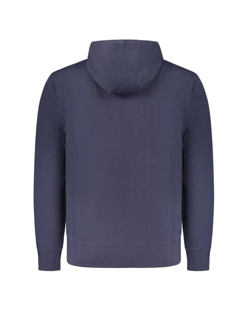 North Sails Blue Logo-Patch Zip-Up Hoodie for men