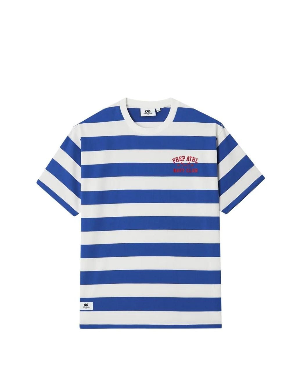 Chocoolate Blue Striped Short-Sleeve T-Shirt for men