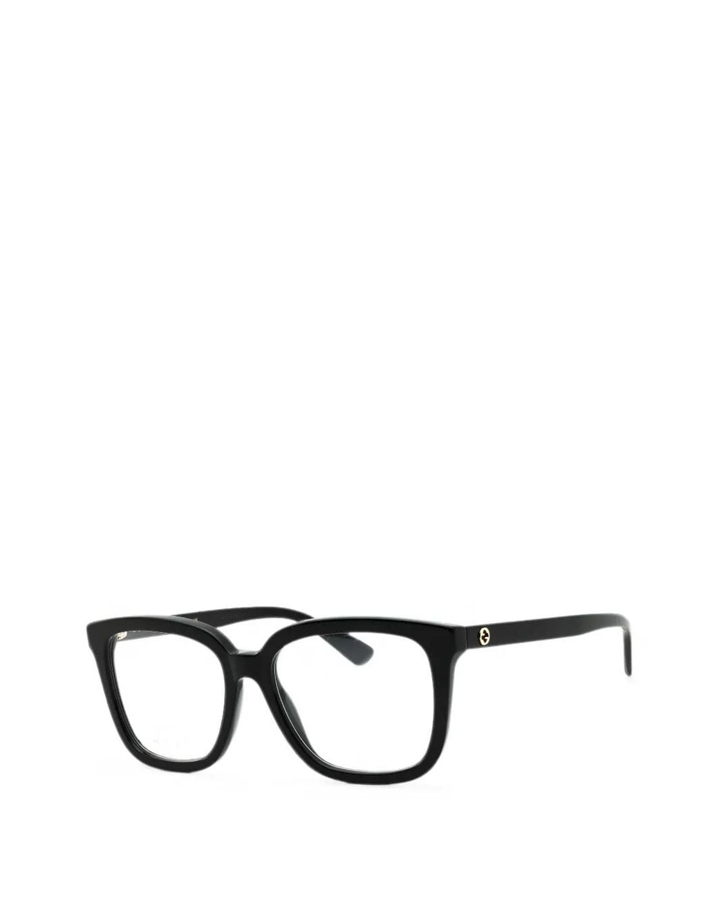 Gucci Black Rectangle-Frame Glasses