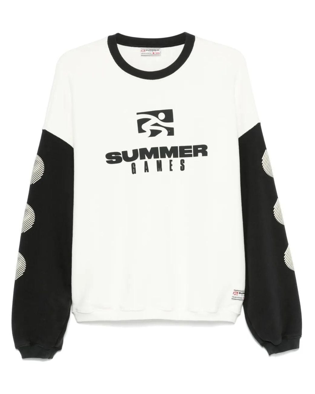 SUMMER GAMES White Logo-Print Sweatshirt for men