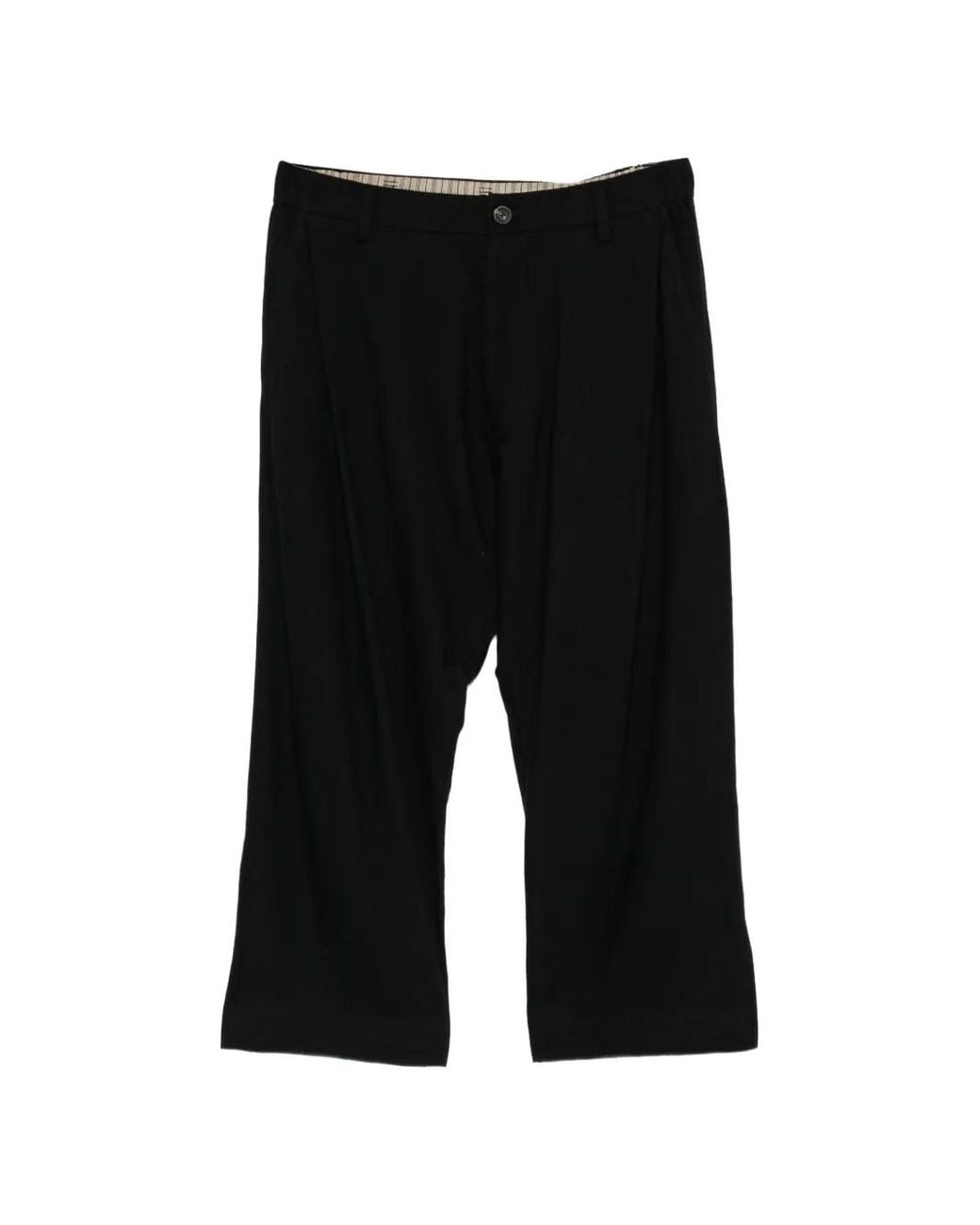 Ziggy Chen Black Pleated Straight-Leg Trousers for men