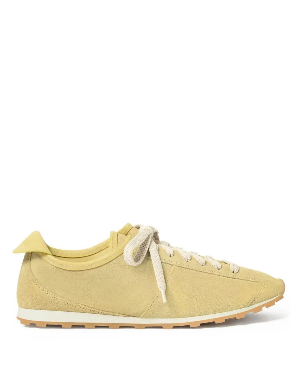 Jacquemus Yellow The Tennis Suede Lace-Up Sneakers
