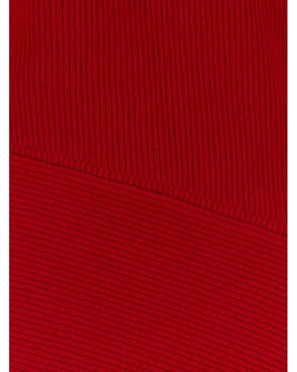 Givenchy Red Slashed Midi Dress