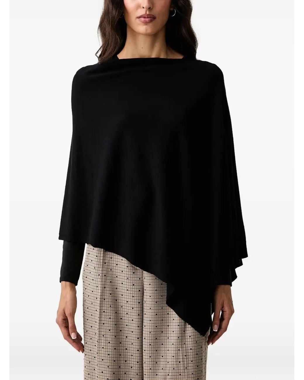 DKNY Black Gestricktes Top