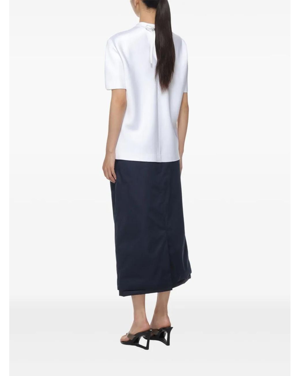 Carven White Round-Neck T-Shirt