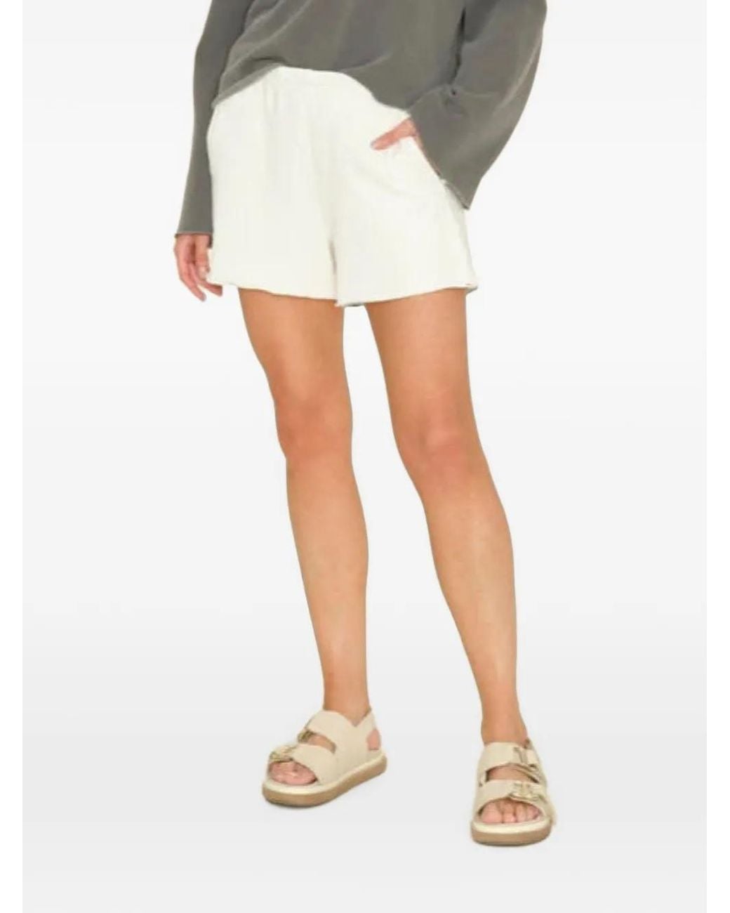Xirena White Shawn Drawstring Shorts