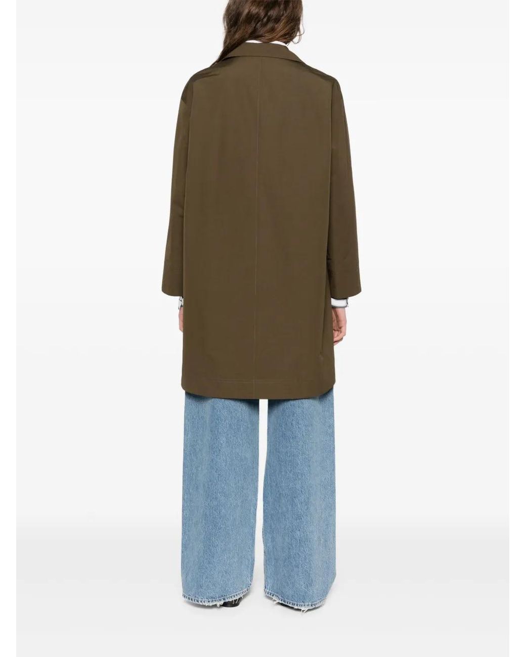 Aspesi Brown Water-Repellent Coat