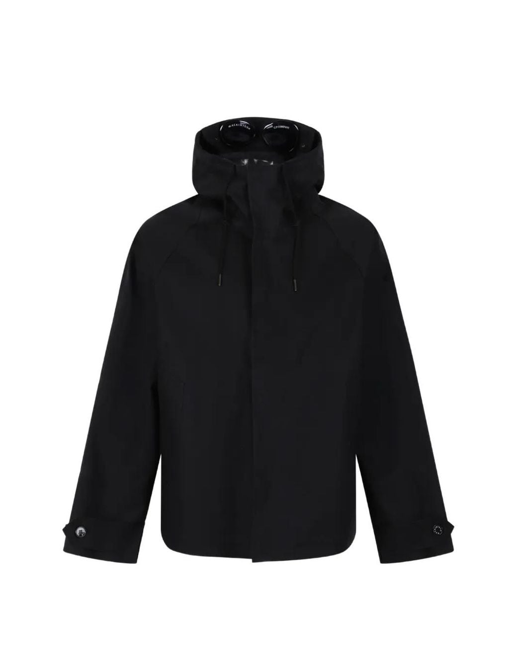 C P Company Black X Goggle Jacket for men