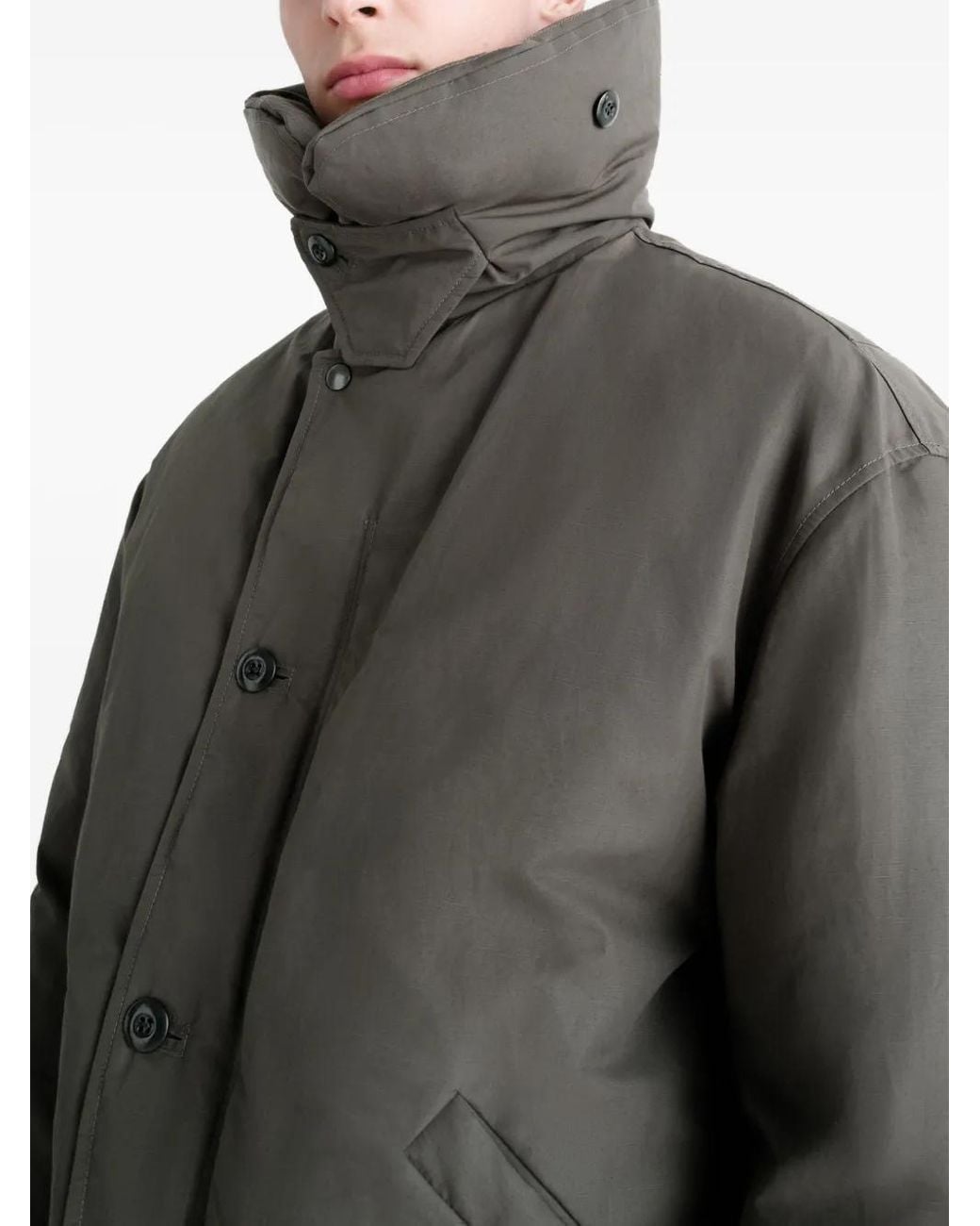 Lemaire Gray Puffer Blouson for men