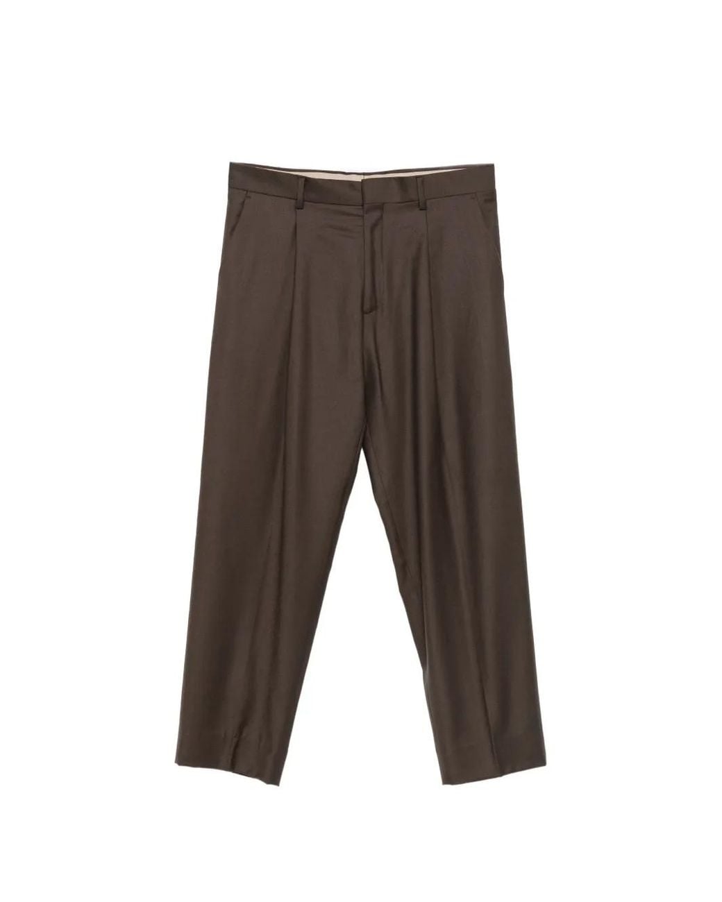 Costumein Gray Pantalon Vincent À Plis for men