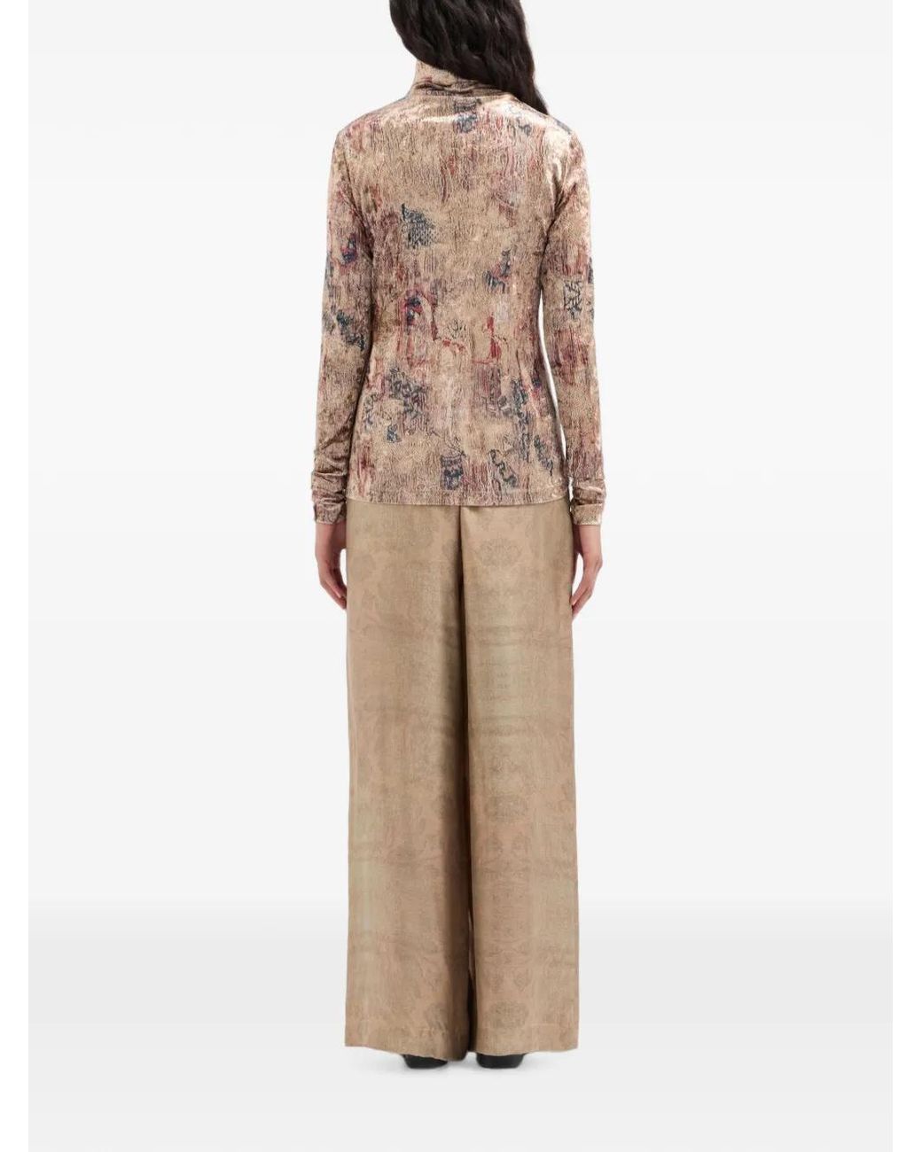 Pierre Louis Mascia Pink Ranat Turtle-Neck Top