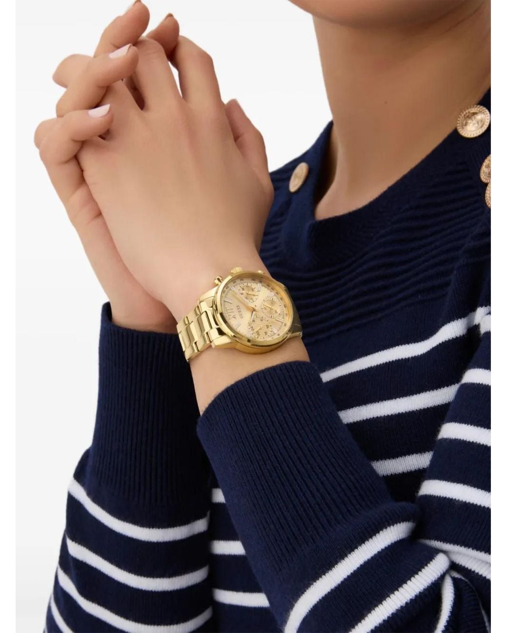 Guess Metallic Multifunction 36Mm Watch