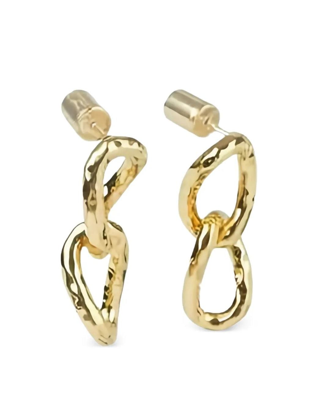 Orecchini Con Nodo di Jil Sander in Metallic