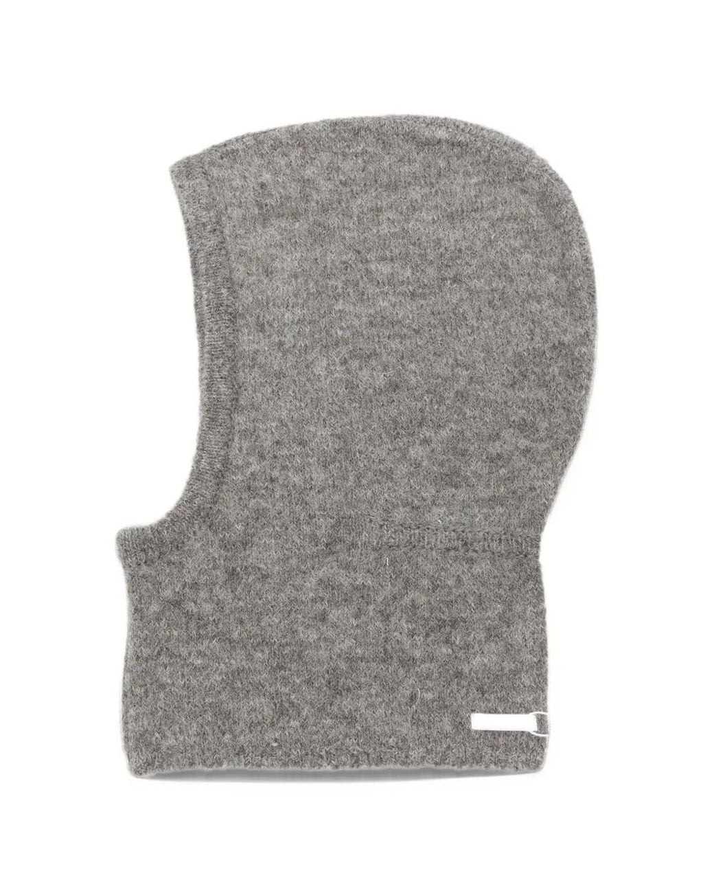 Low Classic Gray Knitted Balaclava