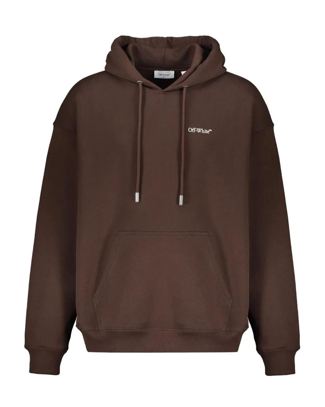 Off-White c/o Virgil Abloh Brown Hooded Sweatshirt for men