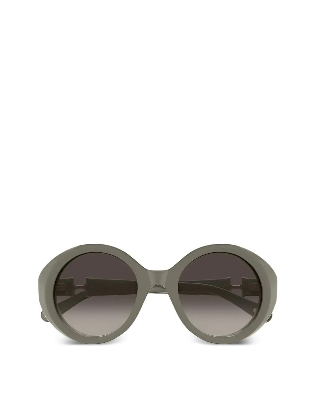 Chloé Gray Round Frame Sunglasses