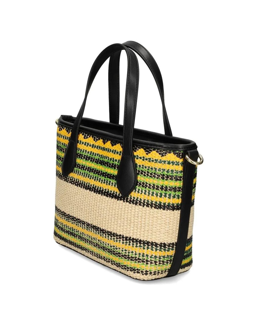 Love Moschino Metallic Striped Tote Bag