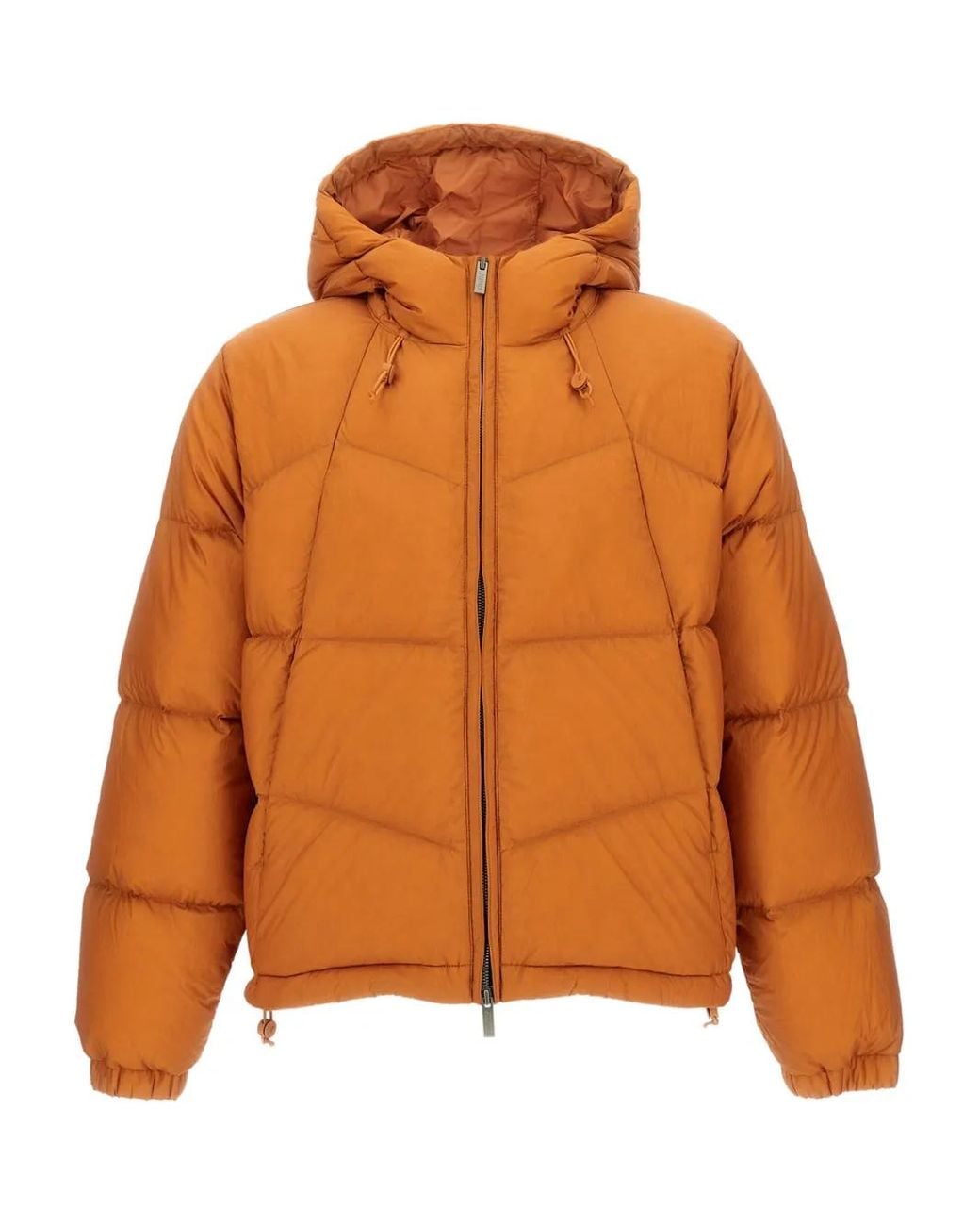 K-Way Orange Quill Hooded Jacket for men
