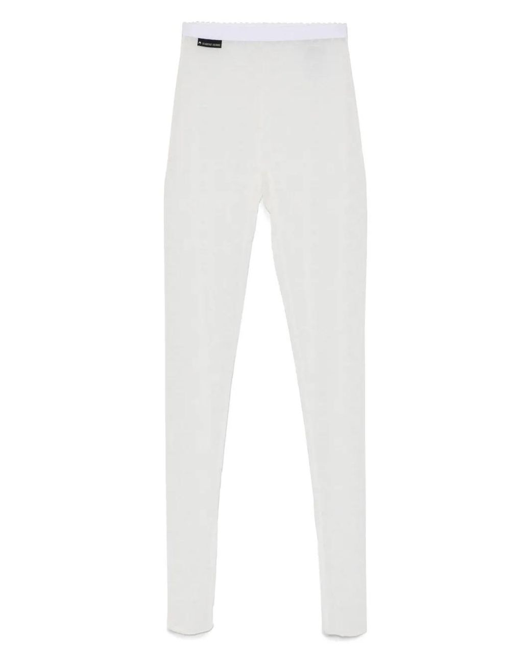 MARINE SERRE White Moonogram Tights