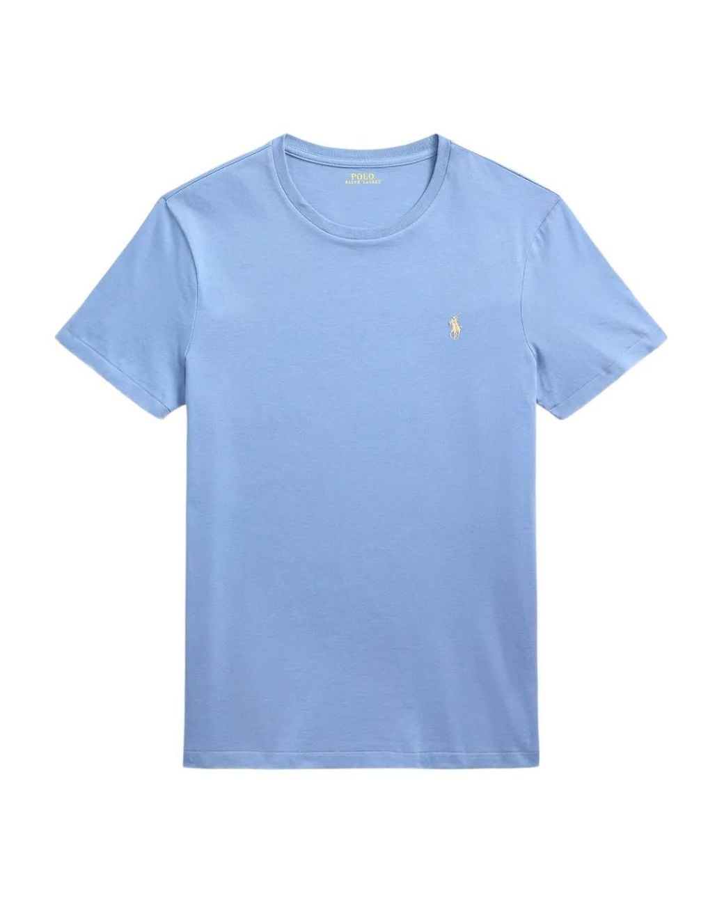 Polo Ralph Lauren Blue Embroidered Crew-Neck T-Shirt for men