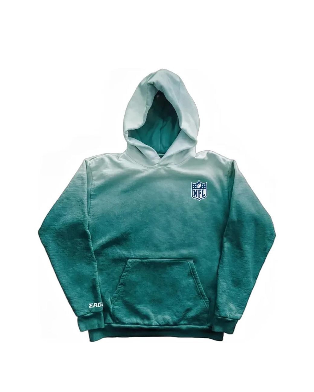 Warren Lotas Blue Ombre-Effect Graphic-Print Hoodie for men