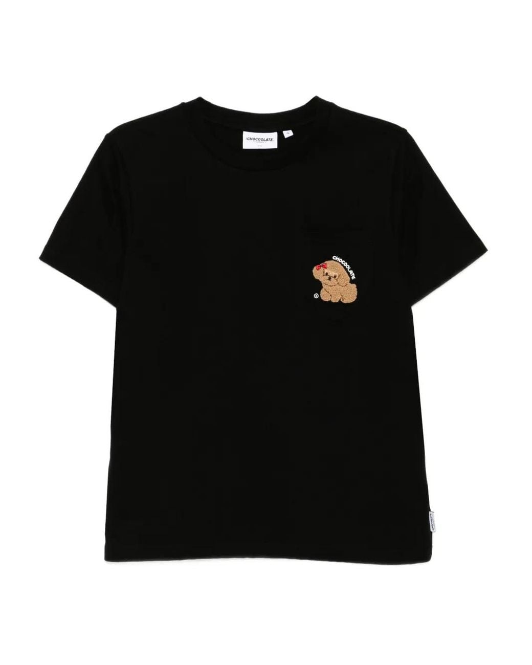 Chocoolate Black Cotton T-Shirt