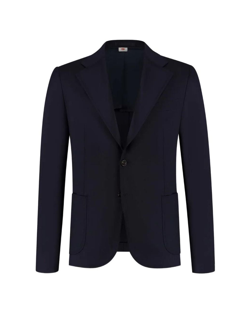 Luigi Borrelli Napoli Blue Single-Breasted Blazer for men