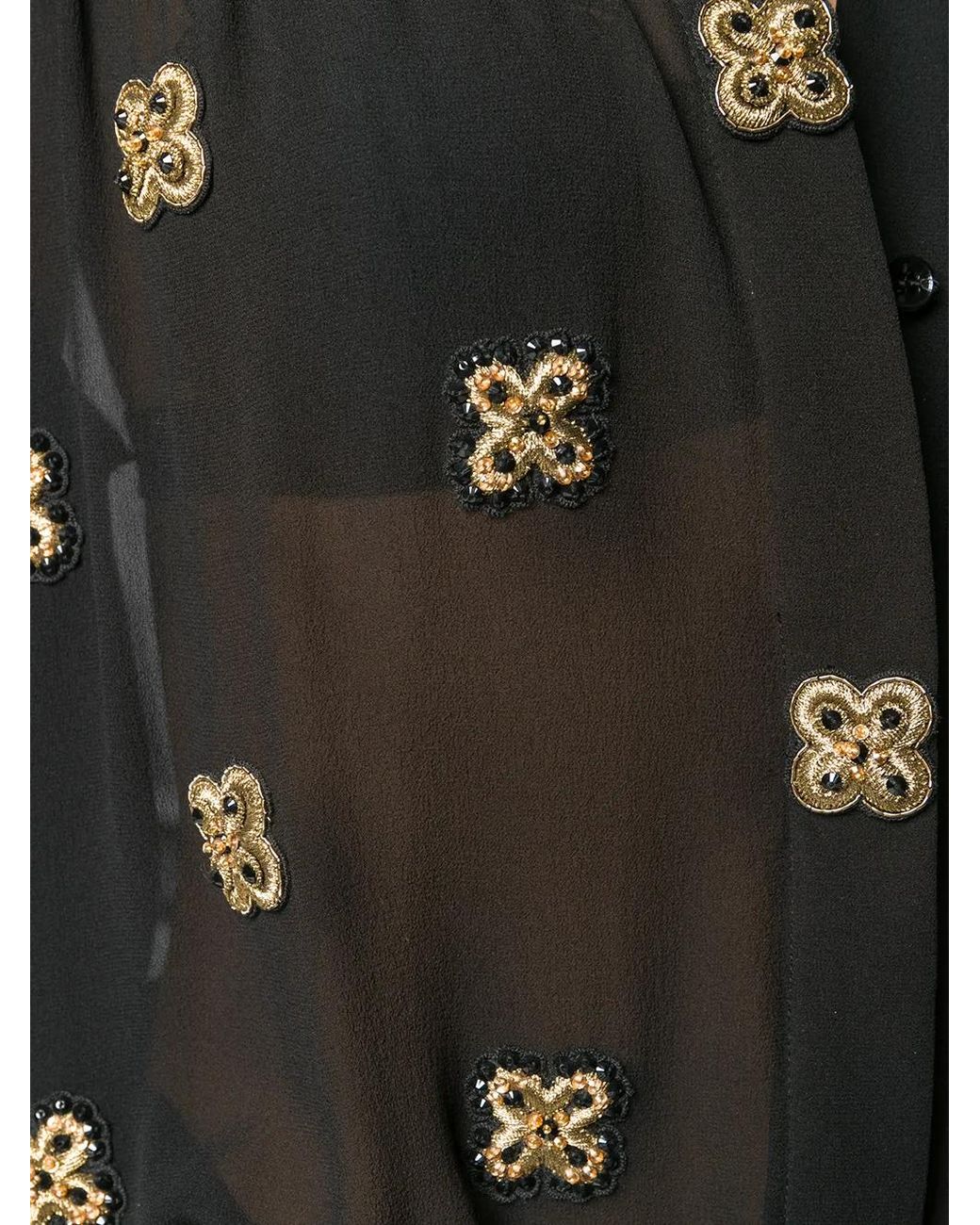 Saint Laurent Black Silk Shirt