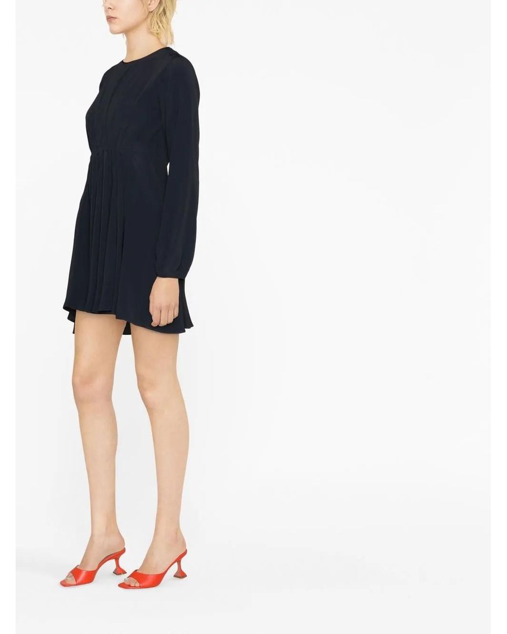 N°21 Blue Asymmetric Hem Mini Dress