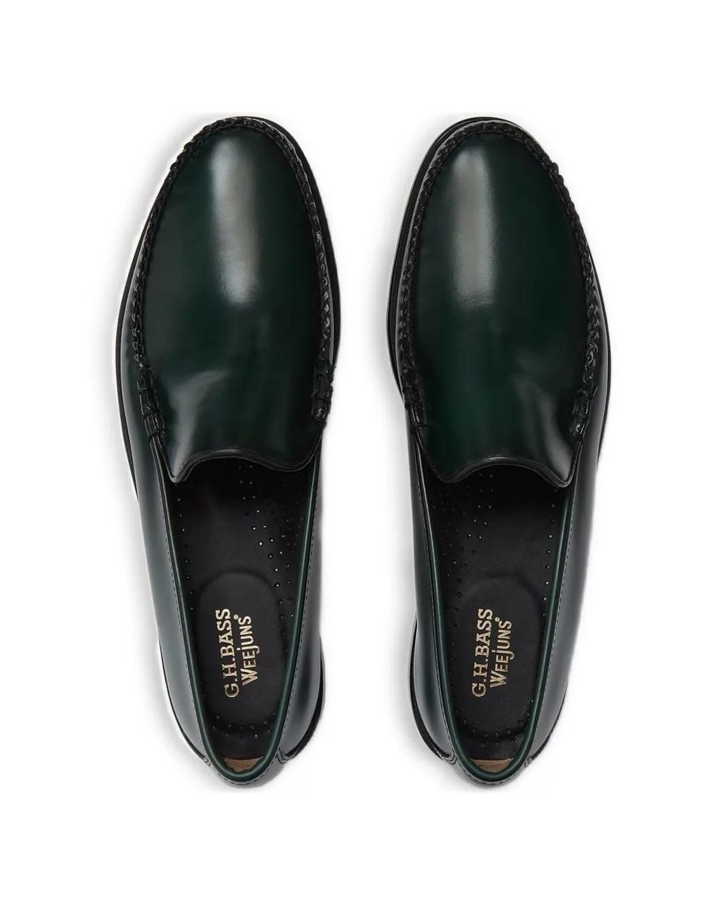G.H.BASS Green Weejuns Cobra Venetian Loafers for men