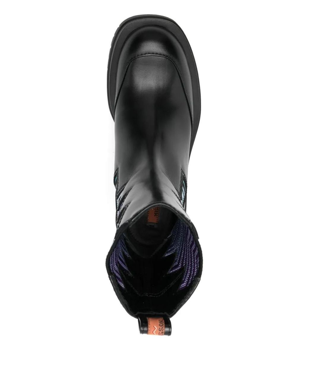 Missoni Black 50Mm Zigzag Chelsea Boots