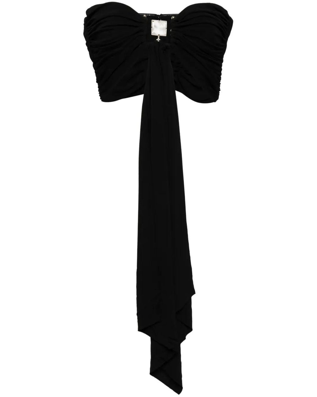 Christopher Esber Black Bezel Quartz Draped Top