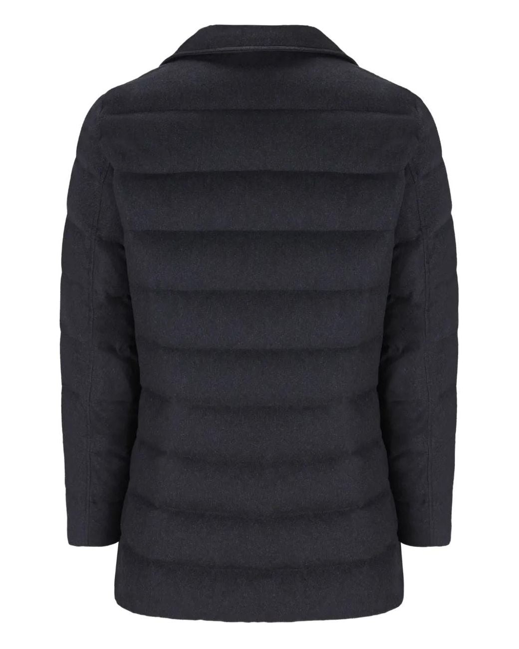 Herno Blue Double-Breasted Padded Coat for men