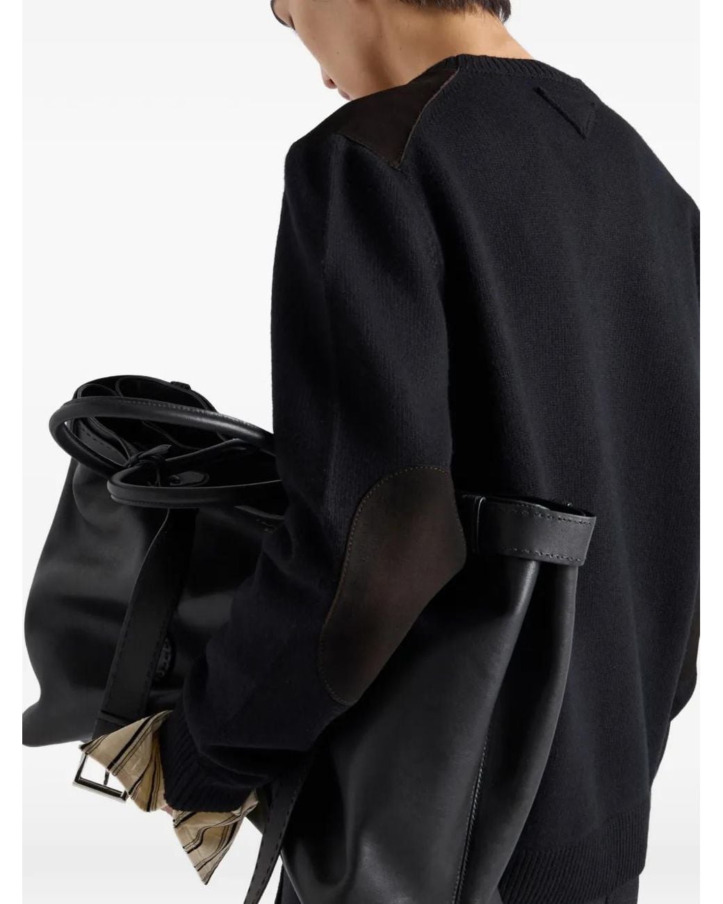 Prada Black Cardigan En Laine for men
