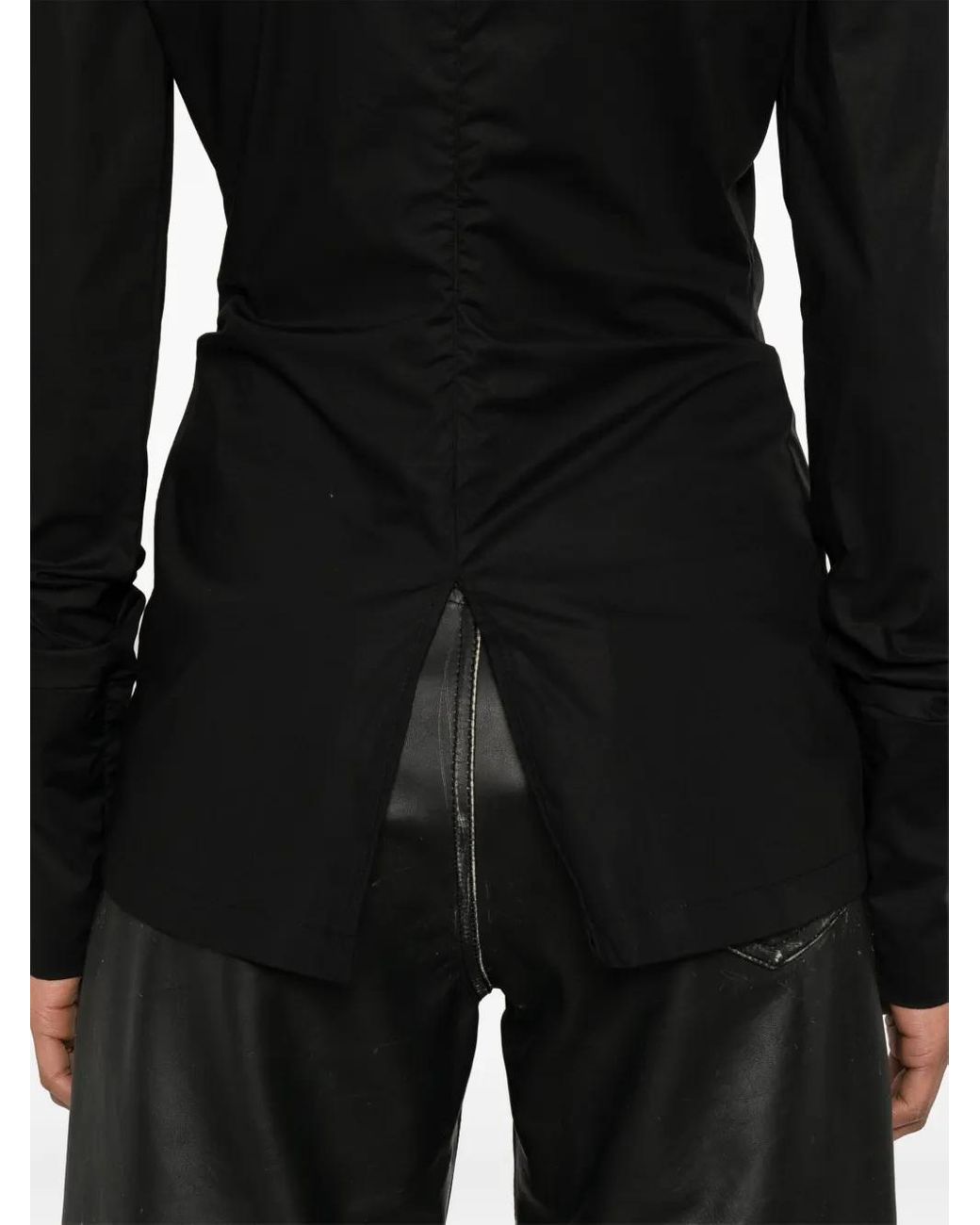 Thelatest Black Poplin Blouse