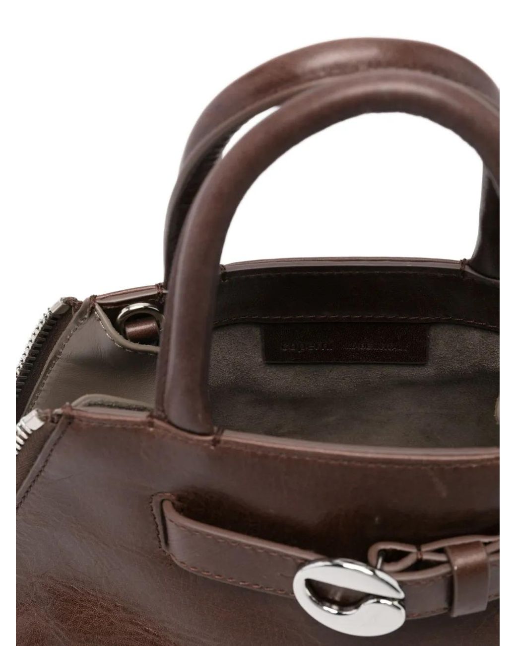 Coperni Brown Mini Data Tote Bag