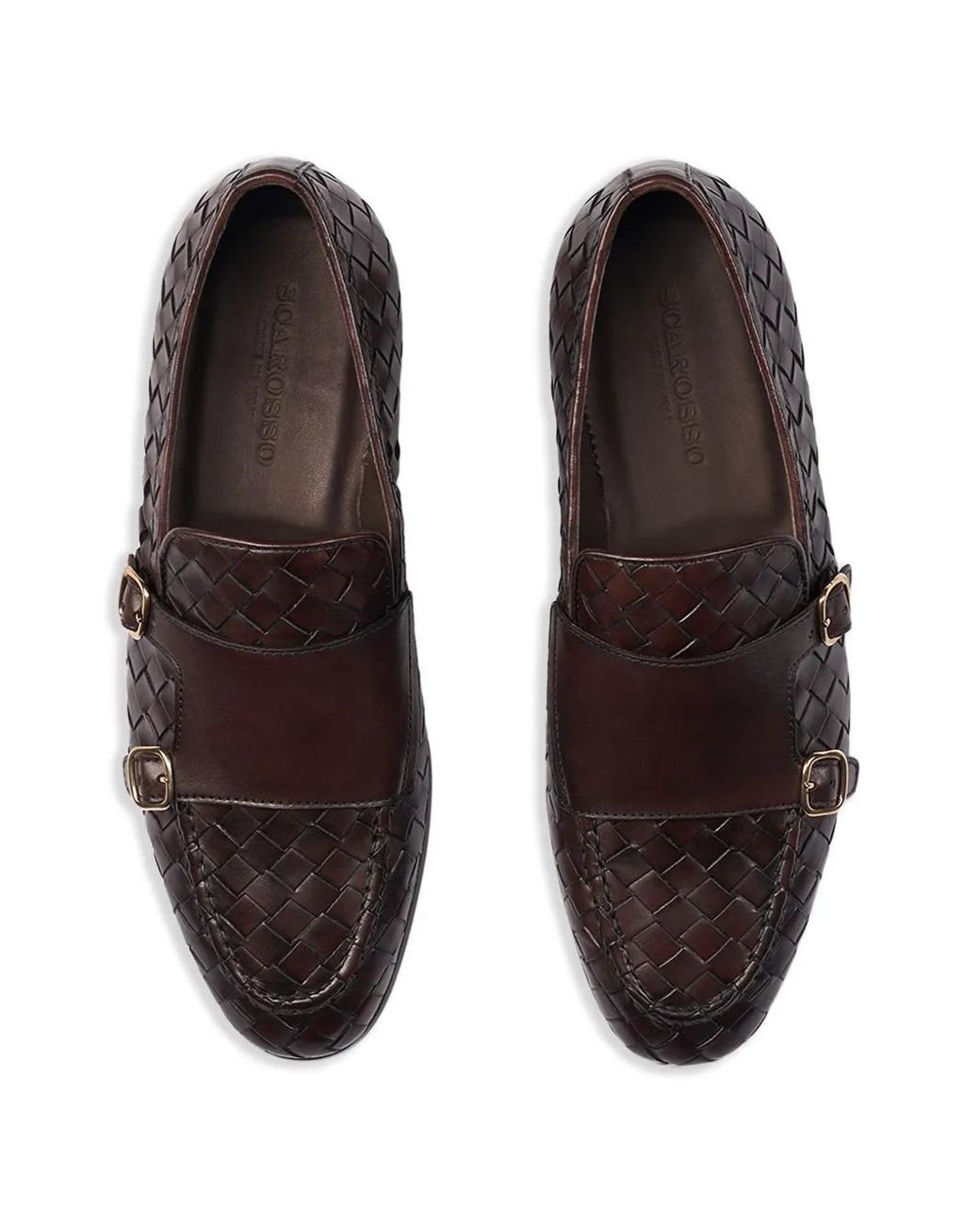 Scarosso Black Leather Loafers for men