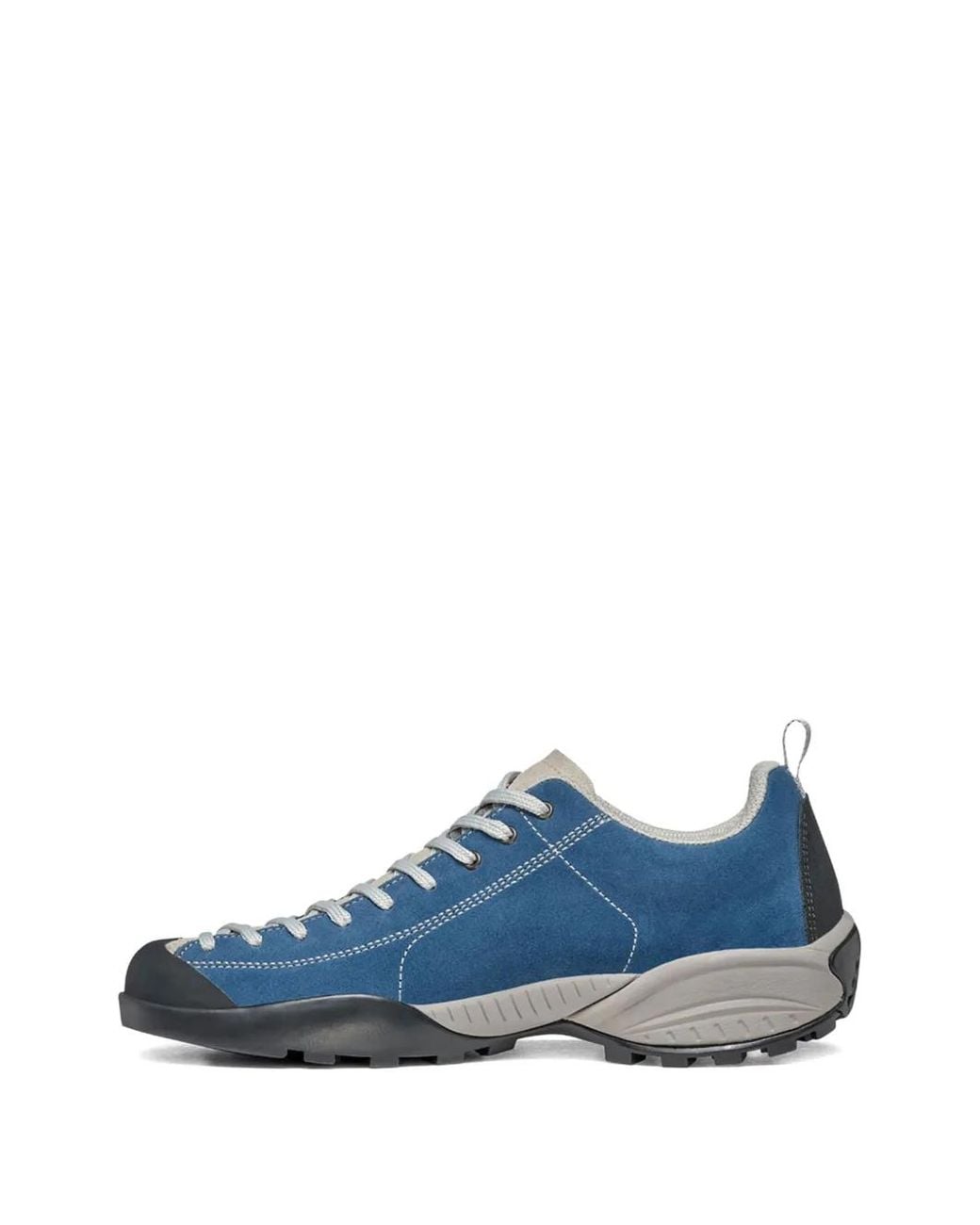SCARPA Blue Logo-Print Suede Sneakers