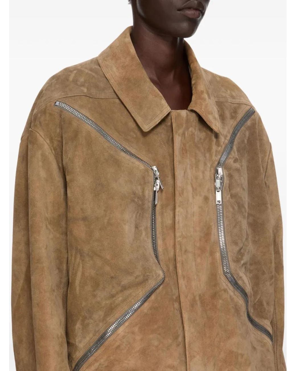 Rick Owens Brown Heizer Mac Jkt